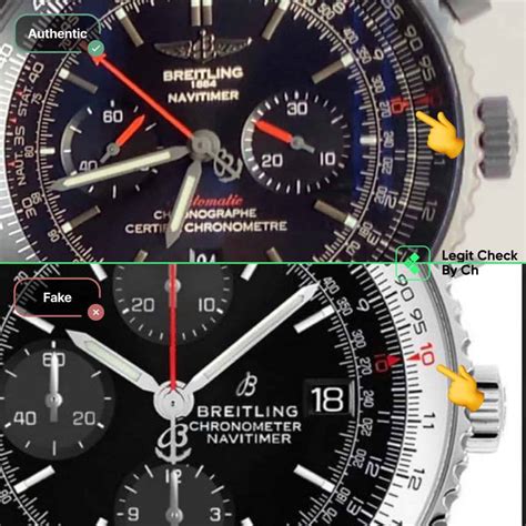 spot fake breitling chronomat longitude|how to check for Breitling.